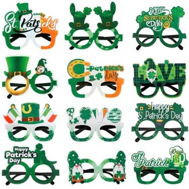 Imagem de Gavoyeat Molduras Para Óculos De São Patrício, Lembrancinhas Festa, Acessórios Decoração, Suprimentos, 12 Peças, Enfeites Sol, Cabine Fotos