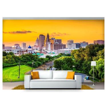 Imagem de Papel De Parede Cidade Prédios Entardecer 3D 6M² Ncd245 - Você Decora