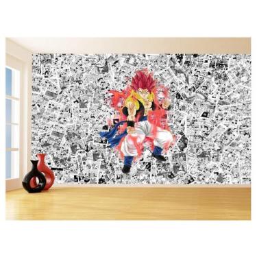 Imagem de Papel De Parede Dragon Ball Goku Gegeta Anime 3,5M Dbz620 - Você Decor