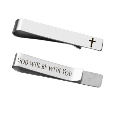 Imagem de prendedor de gravata religioso, Multicor, P