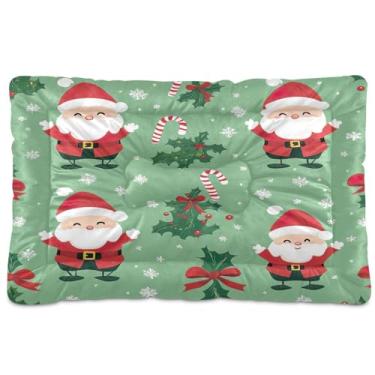 Imagem de SEHANY Cama de Natal para cães e gatos com fundo antiderrapante, cama de canil, colchão macio para animais de estimação, lavável, para cães pequenos, médios e grandes, gatos, 91 x 61 cm