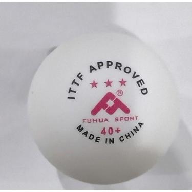 Imagem de Bola Tênis de Mesa 40 MM 3 Estrelas - Fuhua Sport, Branco