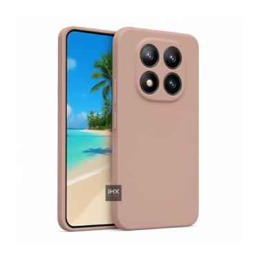 Imagem de Capa Capinha Case Compatível Xiaomi Poco X7 Silicone Aveludada Anti Impacto Reforçada Emborrachado Com Proteção De Câmera Premium (ROSA AREIA)