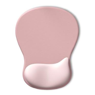 Imagem de Mouse pad com descanso de pulso em gel, superfície de suporte de pulso lisa e base de poliuretano antiderrapante