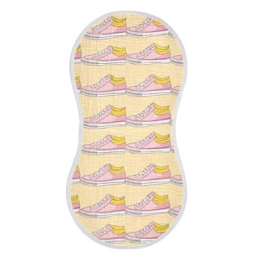 Imagem de STAYTOP 1 peça de sapatos coloridos de desenhos animados panos de arroto para bebês meninos meninas e toalha de recém-nascido, panos grandes absorventes para arrotar