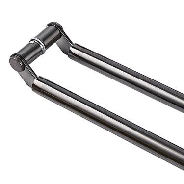 Imagem de FAFACAI Puxador de porta push pull de aço inoxidável, puxadores de porta de celeiro de dupla face comerciais puxadores de vidro de chuveiro entrada loja de escritório garagens galpões portões (ouro