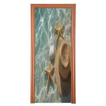 Imagem de CEBUGI Chapéu de palha de 89 x 200 cm, faixa removível e lavável para decoração de casa