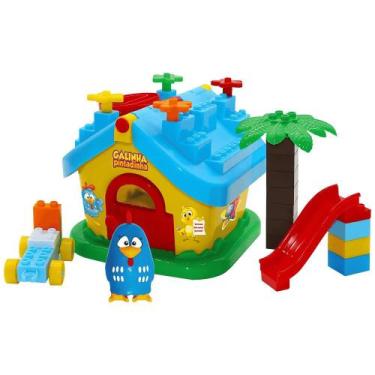 Imagem de Brinquedo Casinha Divertida c/ Blocos Galinha Pintadinha Monte Líbano
