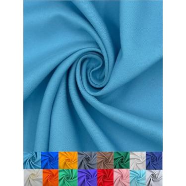 Imagem de EOVEA - Tecido de popelina de poliéster por jarda – 100% poliéster, 152 cm de largura, material versátil durável para vestuário, decoração de casa, artesanato, toalhas de mesa, cortinas, cortinas