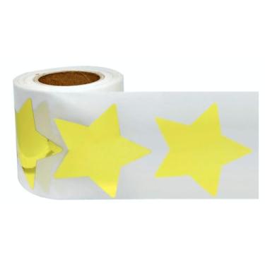 Imagem de Hodmopli 500 peças de adesivos Gold Star, etiquetas autoadesivas com glitter metálico de 5 cm, folha brilhante para professores e álbuns, lembrancinhas de festa