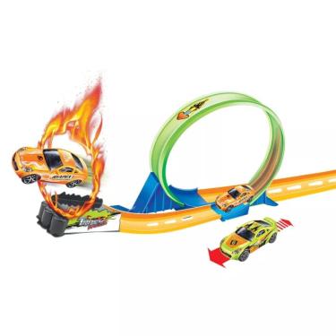 Imagem de Pista de Corrida com Carrinho Loop 360° Radical +6 Anos Dinâmico Pais e Filhos