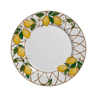Imagem de Jogo 6 Pratos Rasos Limão Siciliano 29cm 1ª Linha Alleanza