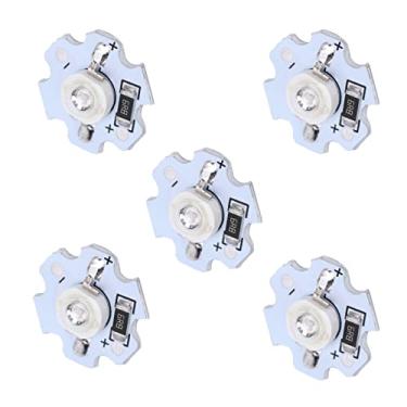Imagem de GLOGLOW 25pcs Chips de LED 5V, Contas de Lâmpada de Base de Alumínio de Alta Potência 1W 200LM Com Baixa Deterioração de Luz, para Lanternas de Iluminação DIY Faróis de Holofotes (Luz ultravioleta