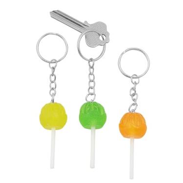 Imagem de Fun Express Chaveiros pirulitos coloridos de 3,5 cm - 12 peças.
