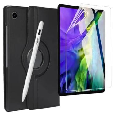 Imagem de Capa Case Giratoria para Tablet Samsung - Kit Capa Pelicula e caneta Tab A9 Plus SM-X210 SM-X215 SM-X216b