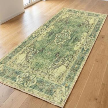 Imagem de Muddy Mat Tapetes laváveis Majestic de 60 cm x 2 m para sala de estar, quarto e sala de jantar – Tapete moderno macio e antiderrapante – Tapetes dobráveis impermeáveis para animais de estimação para