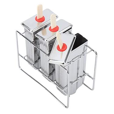 Imagem de GLOGLOW Molde de Sorvete, Molde de picolé de Cabeça Redonda de Aço Inoxidável 304, Design à Prova de Vazamentos e Durável, Perfeito para Produtos de Cozimento de Guloseimas DIY para Famílias e