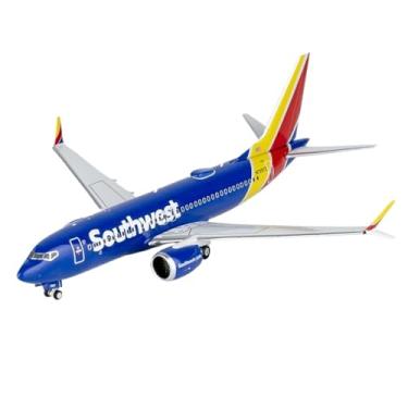 Imagem de Replica Aircraft Models 8CM 1/400 Scale Finished Aircraft Die-cast Model for Southwest Airlines B737 MAX7 N7207Z Airplane for Aviation Fans Miniature Airplane Model