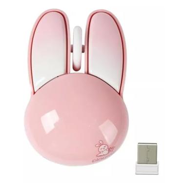 Imagem de Mouse de Dedo Sem Fio coelho rosa 2.4GHz MMOW2 – Finger Mouse Óptico Wireless, Portátil, Ergonômico, com Receptor USB