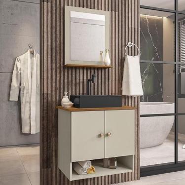 Imagem de Gabinete Banheiro Deli Torino Prt Torneira Valv Click Black - Loja Doc