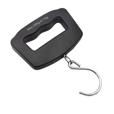 Imagem de Balanças de bagagem suspensas digitais, gancho de aço inoxidável, 50 kg