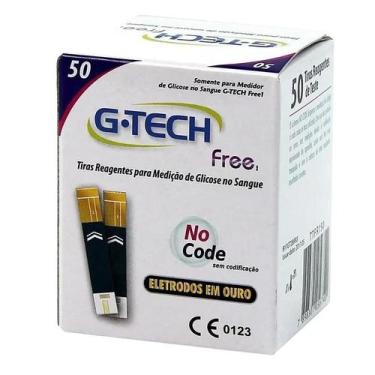 Imagem de Tiras Reagentes Para Glicose G-Tech Free1 50Un - G-Tech