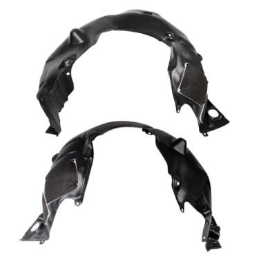 Imagem de TRQ Conjunto de forro de para-lama interno lado do motorista e do passageiro TO1248228 TO1249228 compatível com Toyota Camry 2018-2024