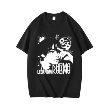 Imagem de Camiseta KPOP KARMA Hip Hop Changbin Hyunjin Felix Moda Coreana Street