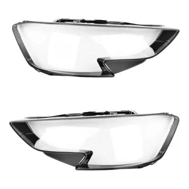 Imagem de Tampa da lente do farol do carro faróis escudo de vidro transparente sombra substituir abajur compatível com audi a8 a8l 2023 2024(Left and Right)