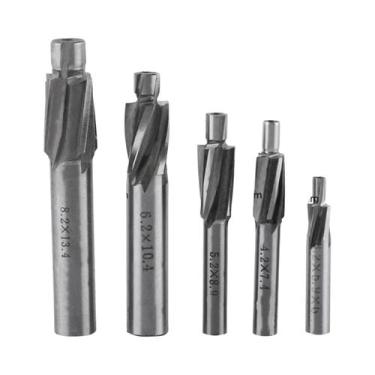 Imagem de 5 pçs escareador fresa cortador slot brocas ferramenta m3 m4 m5 m6 m8 