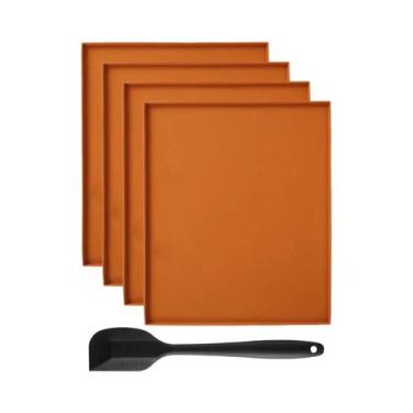 Imagem de Tapetes De Silicone Antiaderentes Para Assar, Folhas Para Desidratador