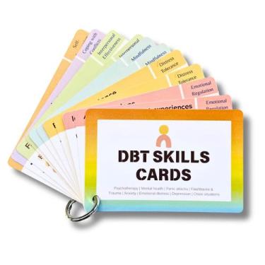 Imagem de Cartões de terapia Jiayaluja DBT Skills para lidar com a saúde mental
