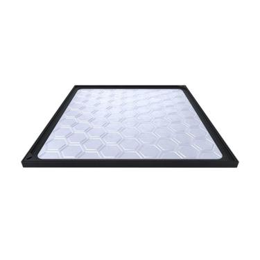 Imagem de Tampão Simples Com Rebaixo Passagem Inspeção Preto 80x80cm