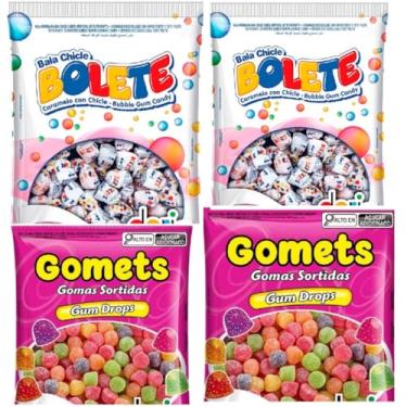 Imagem de Kit com 2 jujuba e 2 bala de chiclete de 500g