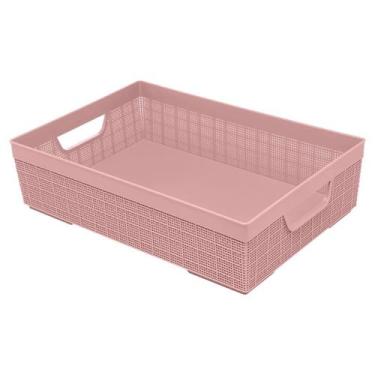 Imagem de Cesto Organizador De Armário Gaveta Lavanderia 5,2 L - Jaguar, Rosa