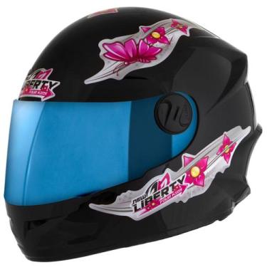 Imagem de Capacete Fechado Pro Tork Liberty Four Kids For Girls Vis. Iridium, Pr