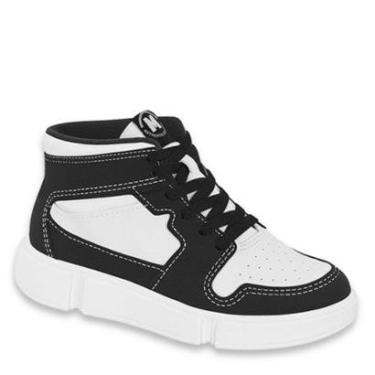 Imagem de Tenis Infantil Cano Alto Menino Molekinho Conforto 2838.114 - Preto - 29-Masculino