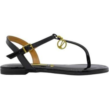 Imagem de Sandália Dedo Feminina Rasteira Básica Casual Dia a Dia Passeio Trabalho Verão Conforto Vizzano 6371-Feminino