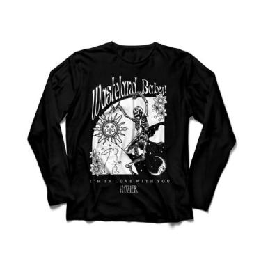 Imagem de Camiseta Manga Longa Feminina Hozier Wasteland, Baby!, Preto, GG
