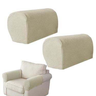 Imagem de Capas de braço de sofá | 2 peças laváveis elásticas antiderrapantes, protetores de braço reclináveis para poltronas reclináveis | para poltronas poltronas reclináveis, móveis, escritório, sala de