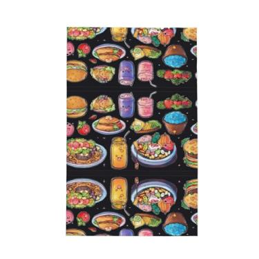 Imagem de XLLingL Toalhas de cozinha de waffle com estampa de alimentos saudáveis, panos de prato de microfibra, para decoração e limpeza de cozinha - 1 peça