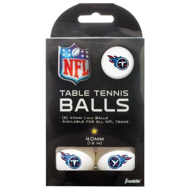 Imagem de Franklin Sports Bolas de tênis de mesa Tennesee Titans – Bolas de tênis de mesa do time NFL – Logotipos e cores oficiais do time – Acessórios divertidos para sala de jogos NFL
