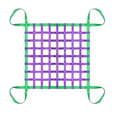 Imagem de Rede de elevação de carga - Correias de manuseio de carga de material, correias de rede de carga, rede de elevação de carga, rede de corda de escalada de expansão de brincadeiras ao ar livre, rede de