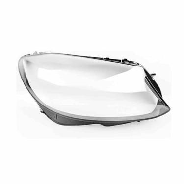 Imagem de Lente do farol escudo farol abajur tampa da lâmpada de vidro Compatível com benz w205 c classe c180 c200 c260l c280 c300 2019 2020 2021(Right side)