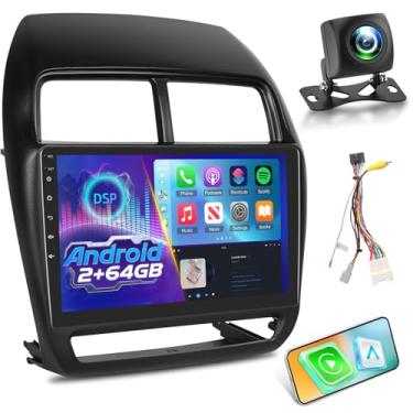Imagem de NHOPEEW Rádio Android para Mitsubishi RVR ASX 2016-2022, tela sensível ao toque de substituição Mitsubishi ASX estéreo de 10 polegadas – Carplay sem fio e Android Auto, DSP/EQ, 5G/WiFi, GPS, SWC +