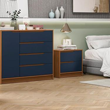 Imagem de Cômoda para Quarto 4 Gavetas e 1 Porta MDF R260 - Kappesberg