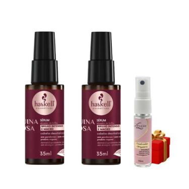 Imagem de Kit 2 Reparador de pontas Seiva Quina Rosa 35ml + Presente Lourre 15ml