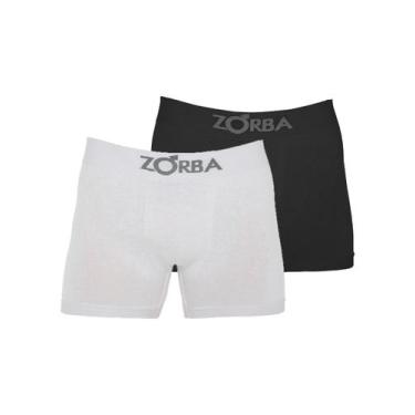 Imagem de Kit com 2 Cuecas Boxer Zorba 781 Colorido, Branco, GG