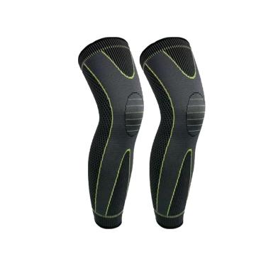 Imagem de Par de Joelheira De Compressão Longbrace Verde Alasca - Suporte e Conforto-Unissex