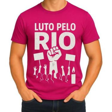 Imagem de Camisa Camiseta de Algodão Masculina Feminina Unissex Luto pelo Rio de